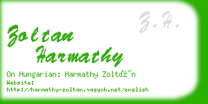 zoltan harmathy business card